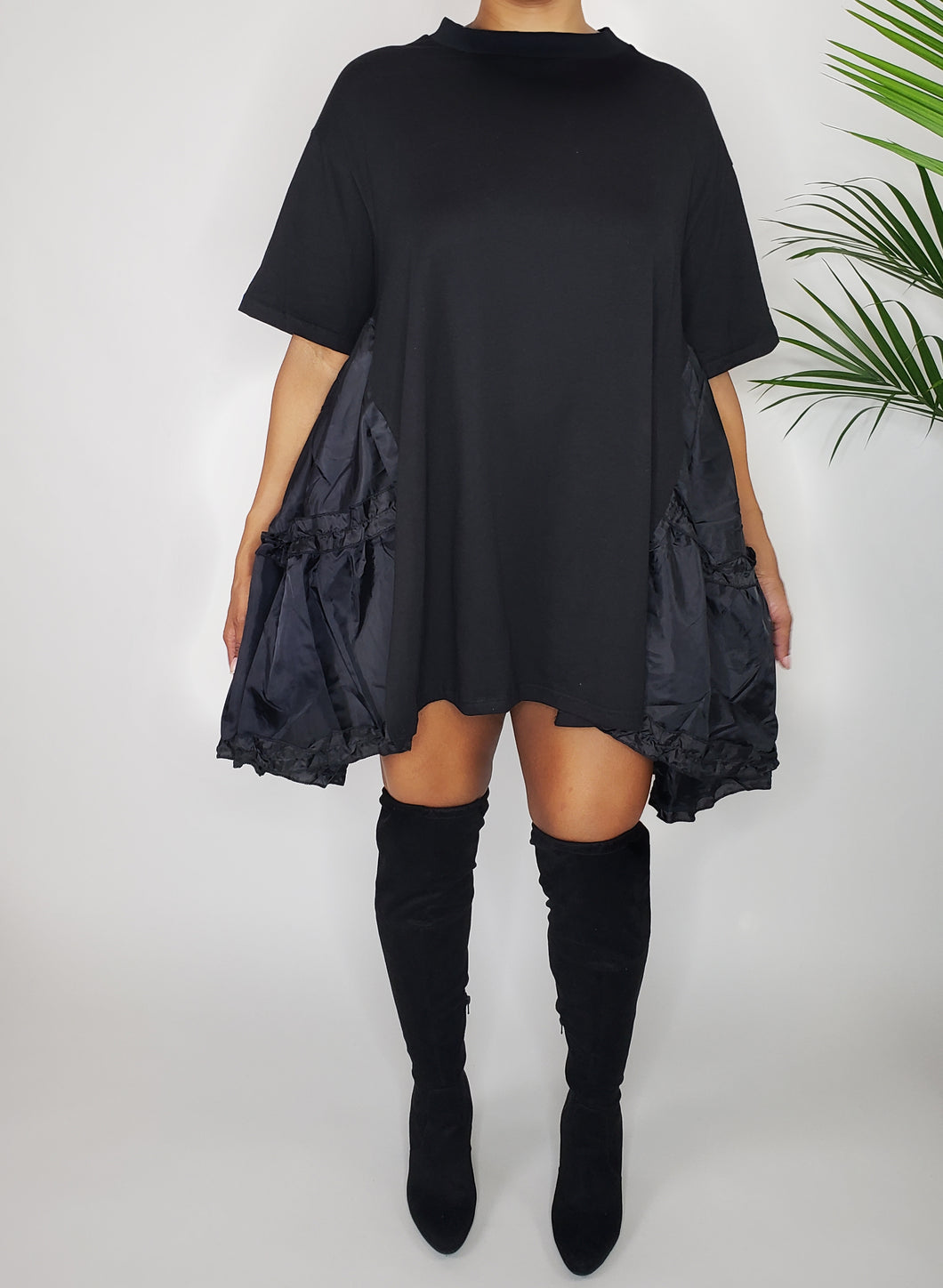 Sweet Tee | Ruffle Shirt Dress