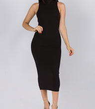 Load image into Gallery viewer, Deanna | Sleeveless Black Midi Dress
